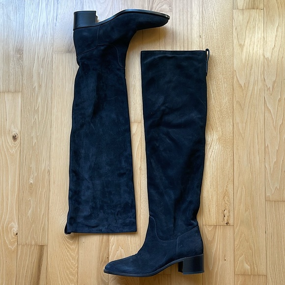 Dior thigh-high suede over the knee boots - Picture 2 of 11